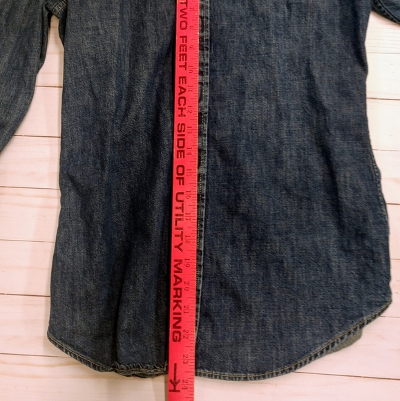 SOLD Ralph Lauren fitted denim shirt women's small - Picture 14 of 14